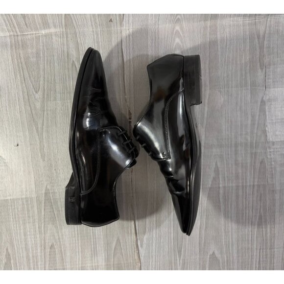 Versace Collection Derby Patent Leather Lace Up Shoes sz EU 44 US 11 color black main image 7